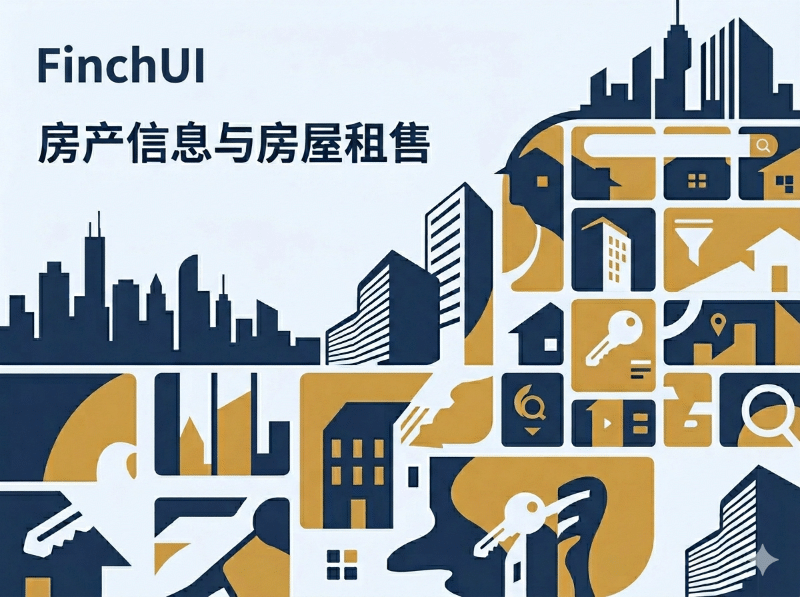 FinchUI 房产信息主题 房屋租售二手房新房中介网站 多地区筛选 多语言关联